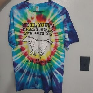 NEIL YOUNG NWOT Tie-Dye Concert T-Shirt